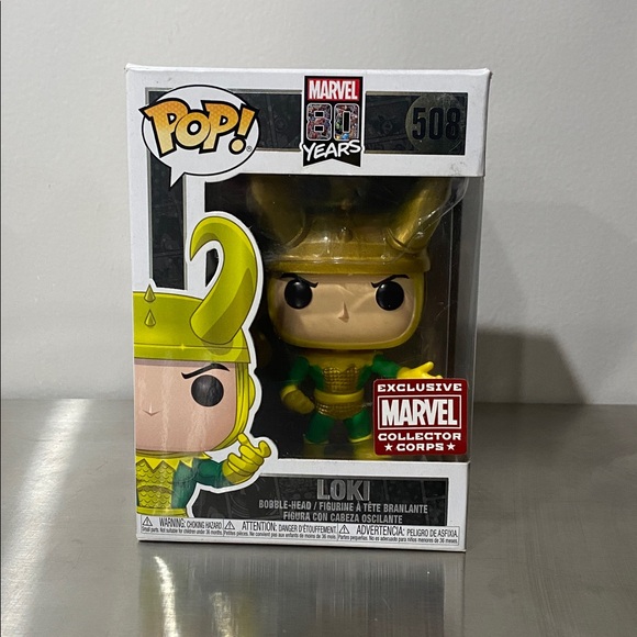 Funko Other - Funko Pop Loki with Gold Horned Helmet